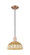 Arcadia One Light Mini Pendant in Antique Copper (405|716-1P-AC-NBD2-9-NAT)