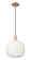 Arcadia One Light Mini Pendant in Antique Copper (405|716-1P-AC-G481-10OP)