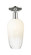 Arcadia One Light Semi-Flush Mount in Polished Nickel (405|716-1C-PN-G484-7OP)