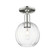 Arcadia One Light Semi-Flush Mount in Polished Nickel (405|716-1C-PN-G458-7CL)
