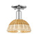 Arcadia One Light Semi-Flush Mount in Polished Chrome (405|716-1C-PC-NBD2-75-NAT)