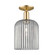 Arcadia One Light Semi-Flush Mount in Oil Rubbed Bronze (405|716-1C-OB-G559-8SM)