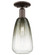 Arcadia One Light Semi-Flush Mount in Oil Rubbed Bronze (405|716-1C-OB-G480-6SL)