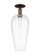 Arcadia One Light Semi-Flush Mount in Oil Rubbed Bronze (405|716-1C-OB-G456-8CL)