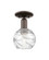 Arcadia One Light Semi-Flush Mount in Oil Rubbed Bronze (405|716-1C-OB-G1213-6CL)