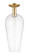 Arcadia One Light Semi-Flush Mount in Champagne Bronze (405|716-1C-CB-G456-8CL)