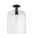 Arcadia One Light Semi-Flush Mount in Matte Black (405|716-1C-BK-G559-12CL)