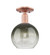 Arcadia One Light Semi-Flush Mount in Antique Copper (405|716-1C-AC-G483-8SL)