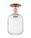 Arcadia One Light Semi-Flush Mount in Antique Copper (405|716-1C-AC-G460-7CL)