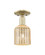Arcadia One Light Semi-Flush Mount in Antique Brass (405|716-1C-AB-G559-5ME)