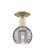 Arcadia One Light Semi-Flush Mount in Antique Brass (405|716-1C-AB-G1213-6SM)