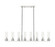 Downtown Urban Eight Light Linear Pendant in Polished Nickel (405|617-8I-PN-G617-8CL)