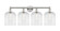 Edison Four Light Bath Vanity in Polished Nickel (405|616-4W-PN-G559-8CL)