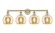 Edison Four Light Bath Vanity in Antique Brass (405|616-4W-AB-G128-8)