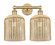 Edison Two Light Bath Vanity in Brushed Brass (405|616-2W-BB-G559-8ME)