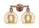 Edison Two Light Bath Vanity in Antique Copper (405|616-2W-AC-G128-8)