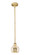 Edison One Light Mini Pendant in Brushed Brass (405|616-1S-BB-G128-6)