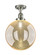 Franklin Restoration One Light Semi-Flush Mount in Polished Nickel (405|517-1CH-PN-G208-12)