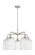 Ballston Five Light Chandelier in Satin Nickel (405|516-5CR-SN-G559-8SDY)