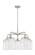 Ballston Five Light Chandelier in Satin Nickel (405|516-5CR-SN-G559-8CL)
