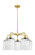 Ballston Five Light Chandelier in Satin Gold (405|516-5CR-SG-G559-8SDY)