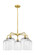 Ballston Five Light Chandelier in Satin Gold (405|516-5CR-SG-G559-8CL)