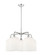 Ballston Five Light Chandelier in Polished Chrome (405|516-5CR-PC-G559-8GWH)