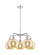 Ballston Five Light Chandelier in Polished Chrome (405|516-5CR-PC-G128-8)