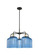 Ballston Five Light Chandelier in Black Antique Brass (405|516-5CR-BAB-G559-8BL)