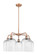 Ballston Five Light Chandelier in Antique Copper (405|516-5CR-AC-G559-8CL)