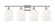 Ballston Four Light Bath Vanity in Polished Nickel (405|516-4W-PN-G559-8GWH)
