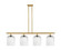 Ballston Four Light Island Pendant in Satin Gold (405|516-4I-SG-G559-8SDY)