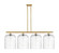 Ballston Four Light Island Pendant in Satin Gold (405|516-4I-SG-G559-12SDY)