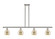 Ballston Four Light Island Pendant in Polished Nickel (405|516-4I-PN-G128-6)