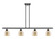 Ballston Four Light Island Pendant in Oil Rubbed Bronze (405|516-4I-OB-G128-6)
