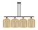 Ballston Four Light Island Pendant in Matte Black (405|516-4I-BK-G559-12ME)