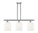 Ballston Three Light Island Pendant in Brushed Satin Nickel (405|516-3I-SN-G559-8GWH)