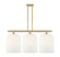Ballston Three Light Island Pendant in Satin Gold (405|516-3I-SG-G559-12GWH)