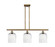 Ballston Three Light Island Pendant in Brushed Brass (405|516-3I-BB-G559-8SDY)
