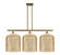Ballston Three Light Island Pendant in Brushed Brass (405|516-3I-BB-G559-12ME)