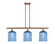 Ballston Three Light Island Pendant in Antique Copper (405|516-3I-AC-G559-8BL)