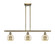 Ballston Three Light Island Pendant in Antique Brass (405|516-3I-AB-G128-6)