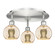 Ballston Three Light Semi-Flush Mount in Satin Nickel (405|516-3C-SN-G128-6)