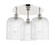 Ballston Three Light Semi-Flush Mount in Polished Nickel (405|516-3C-PN-G559-8SDY)