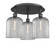 Ballston Three Light Semi-Flush Mount in Matte Black (405|516-3C-BK-G559-8SM)