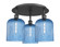 Ballston Three Light Semi-Flush Mount in Matte Black (405|516-3C-BK-G559-8BL)