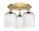 Ballston Three Light Semi-Flush Mount in Brushed Brass (405|516-3C-BB-G559-8SDY)