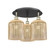 Ballston Three Light Semi-Flush Mount in Black Antique Brass (405|516-3C-BAB-G559-8ME)