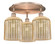 Ballston Three Light Semi-Flush Mount in Antique Copper (405|516-3C-AC-G559-8ME)