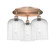 Ballston Three Light Semi-Flush Mount in Antique Copper (405|516-3C-AC-G559-8CL)